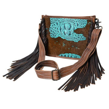American Darling Cross Body I Crocodile Embossed Genuine Leather Women Bag Western Handbag Purse